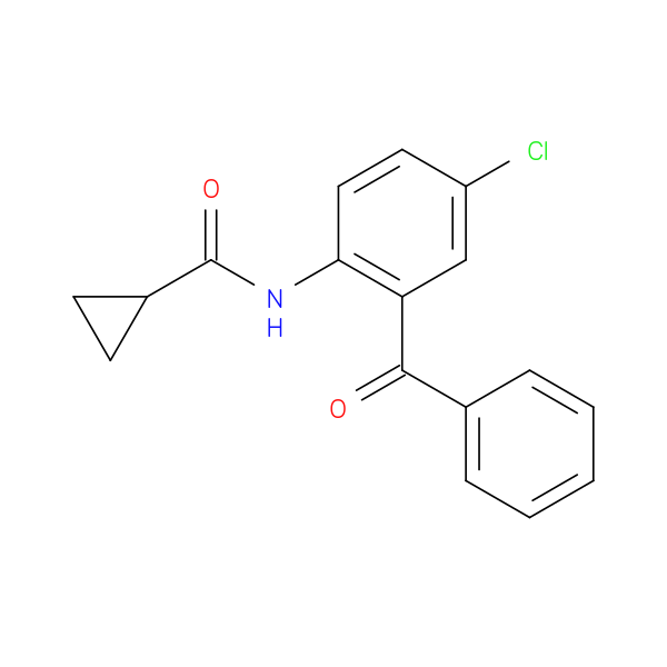 Cyclopropanecarboxamide, N-(2-benzoyl-4-chlorophenyl)-