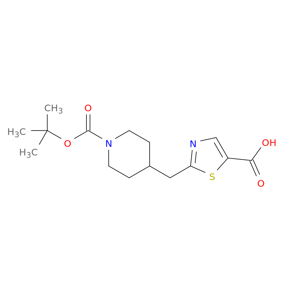2-({1-[(tert-butoxy)carbonyl]piperidin-4-yl}methyl)-1,3-thiazole-5-carboxylic acid