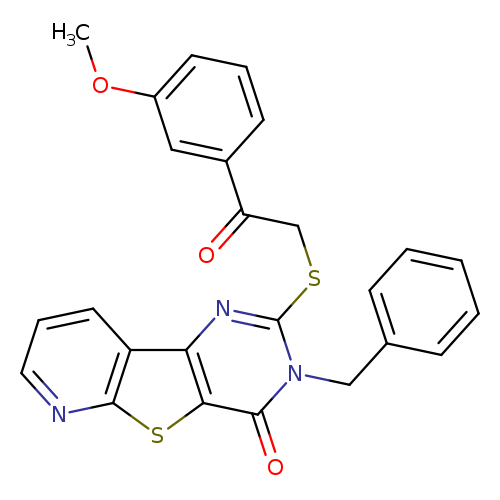 5-benzyl-4-{[2-(3-methoxyphenyl)-2-oxoethyl]sulfanyl}-8-thia-3,5,10-triazatricyclo[7.4.0.0^{2,7}]trideca-1(9),2(7),3,10,12-pentaen-6-one