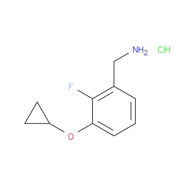 (3-Cyclopropoxy-2-fluorophenyl)methanamine hydrochloride