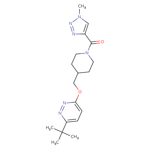 3-tert-butyl-6-{[1-(1-methyl-1H-1,2,3-triazole-4-carbonyl)piperidin-4-yl]methoxy}pyridazine