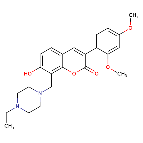 3-(2,4-dimethoxyphenyl)-8-[(4-ethylpiperazin-1-yl)methyl]-7-hydroxy-2H-chromen-2-one