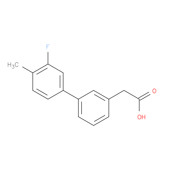 [3-(3-Fluoro-4-methylphenyl)phenyl]acetic acid
