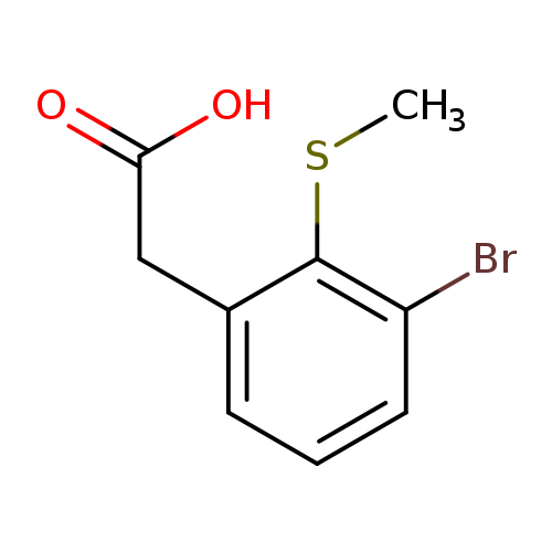 2-[3-bromo-2-(methylsulfanyl)phenyl]acetic acid
