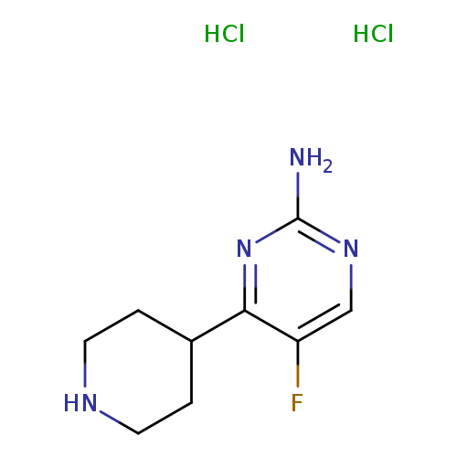 5-fluoro-4-(piperidin-4-yl)pyrimidin-2-amine dihydrochloride