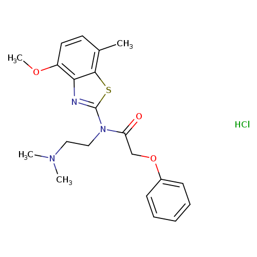 N-[2-(dimethylamino)ethyl]-N-(4-methoxy-7-methyl-1,3-benzothiazol-2-yl)-2-phenoxyacetamide hydrochloride