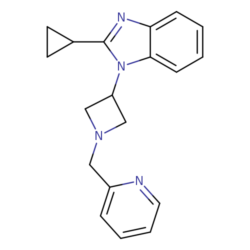 2-cyclopropyl-1-{1-[(pyridin-2-yl)methyl]azetidin-3-yl}-1H-1,3-benzodiazole