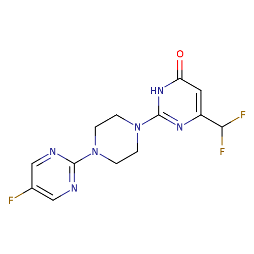 6-(difluoromethyl)-2-[4-(5-fluoropyrimidin-2-yl)piperazin-1-yl]-3,4-dihydropyrimidin-4-one