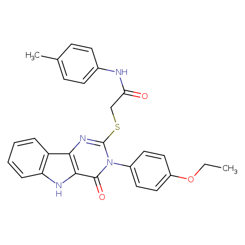2-{[3-(4-ethoxyphenyl)-4-oxo-3H,4H,5H-pyrimido[5,4-b]indol-2-yl]sulfanyl}-N-(4-methylphenyl)acetamide