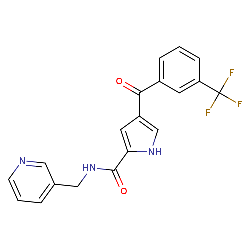 N-[(pyridin-3-yl)methyl]-4-[3-(trifluoromethyl)benzoyl]-1H-pyrrole-2-carboxamide