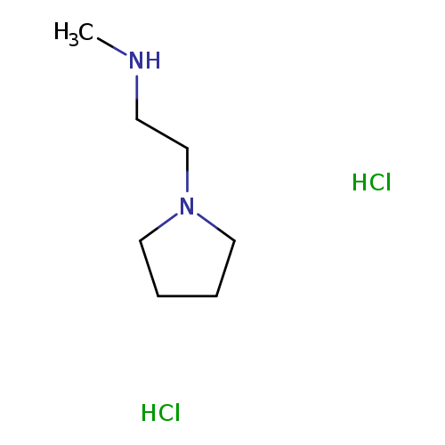 1-Pyrrolidineethanamine, N-methyl-, hydrochloride (1