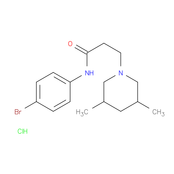N-(4-Bromophenyl)-3-(3,5-dimethylpiperidin-1-yl)propanamide hydrochloride