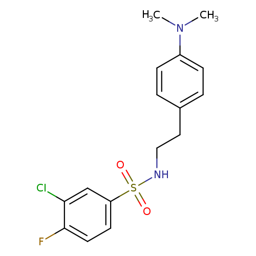 3-chloro-N-{2-[4-(dimethylamino)phenyl]ethyl}-4-fluorobenzene-1-sulfonamide