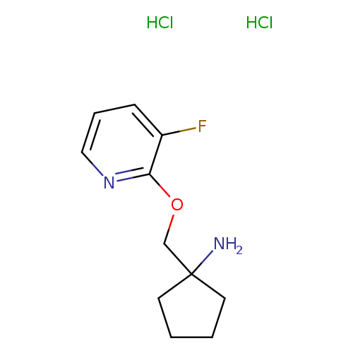 1-{[(3-fluoropyridin-2-yl)oxy]methyl}cyclopentan-1-aminedihydrochloride