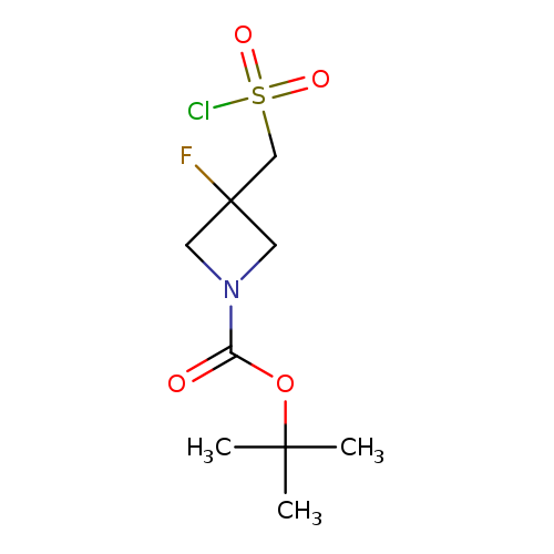tert-butyl 3-[(chlorosulfonyl)methyl]-3-fluoroazetidine-1-carboxylate