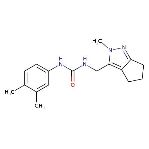 1-(3,4-dimethylphenyl)-3-({2-methyl-2H,4H,5H,6H-cyclopenta[c]pyrazol-3-yl}methyl)urea