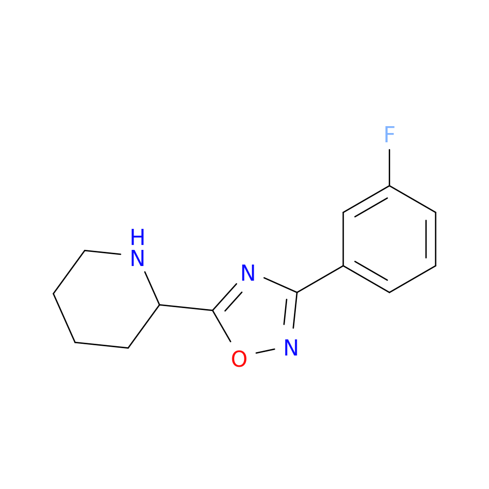2-[3-(3-Fluorophenyl)-1,2,4-oxadiazol-5-yl]piperidine
