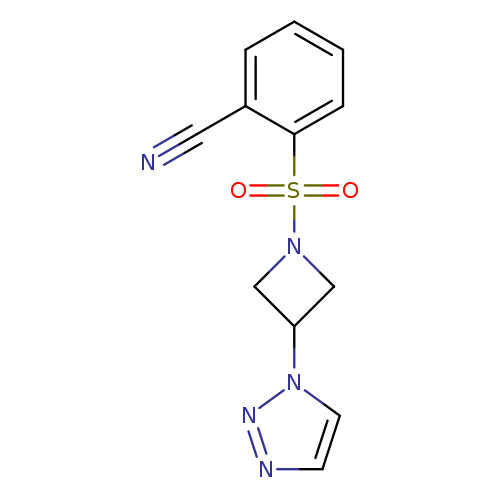 2-{[3-(1H-1,2,3-triazol-1-yl)azetidin-1-yl]sulfonyl}benzonitrile