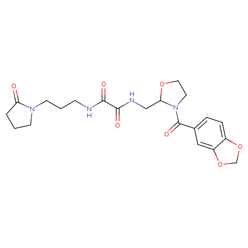 N-{[3-(2H-1,3-benzodioxole-5-carbonyl)-1,3-oxazolidin-2-yl]methyl}-N'-[3-(2-oxopyrrolidin-1-yl)propyl]ethanediamide