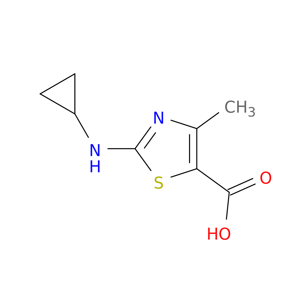 2-(cyclopropylamino)-4-methyl-1,3-thiazole-5-carboxylic acid