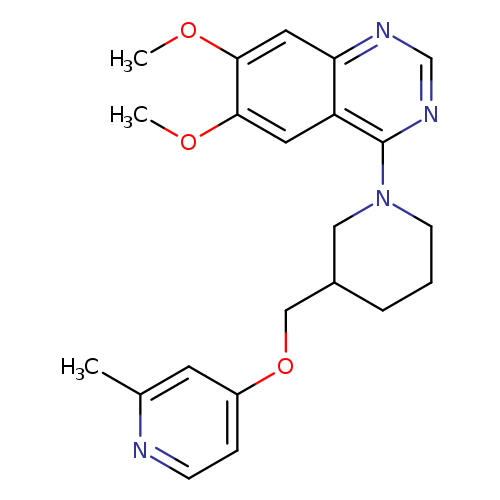 6,7-dimethoxy-4-(3-{[(2-methylpyridin-4-yl)oxy]methyl}piperidin-1-yl)quinazoline