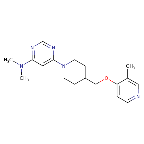 N,N-dimethyl-6-(4-{[(3-methylpyridin-4-yl)oxy]methyl}piperidin-1-yl)pyrimidin-4-amine