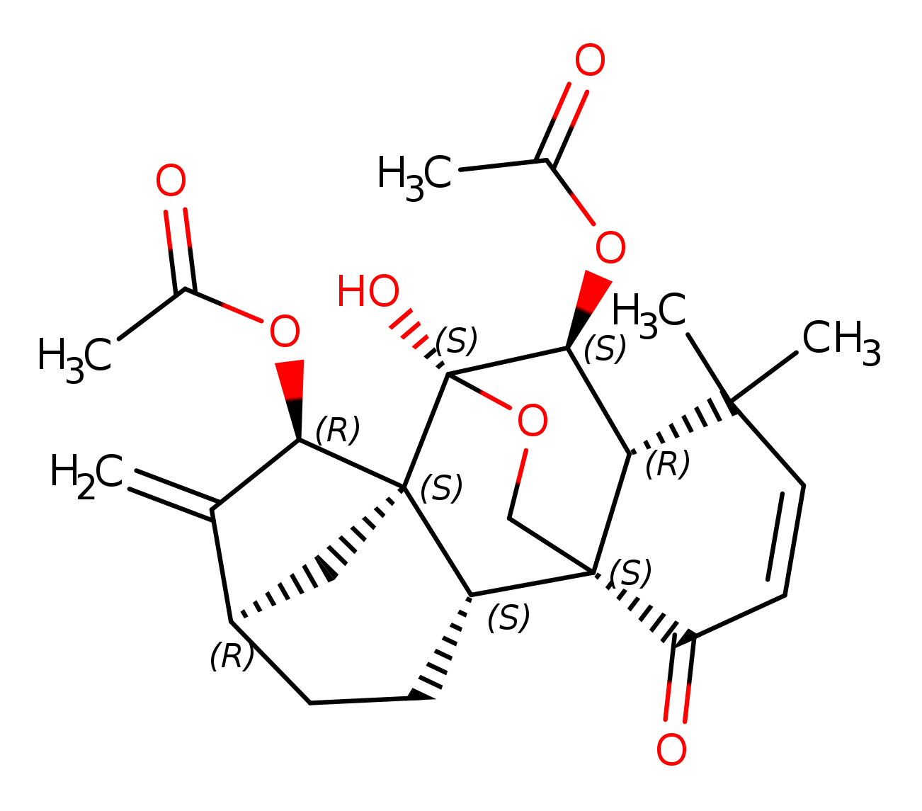 (7S,15R)-6β,15-Diacetoxy-7α,20-epoxy-7-hydroxykaura-2,16-dien-1-one