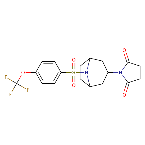 1-{8-[4-(trifluoromethoxy)benzenesulfonyl]-8-azabicyclo[3.2.1]octan-3-yl}pyrrolidine-2,5-dione