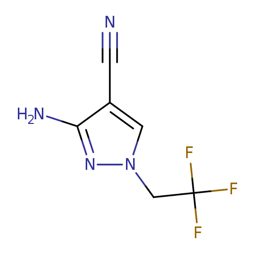3-amino-1-(2,2,2-trifluoroethyl)-1H-pyrazole-4-carbonitrile