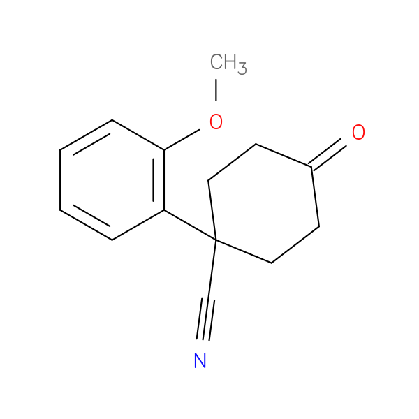 1-(2-Methoxyphenyl)-4-oxocyclohexanecarbonitrile