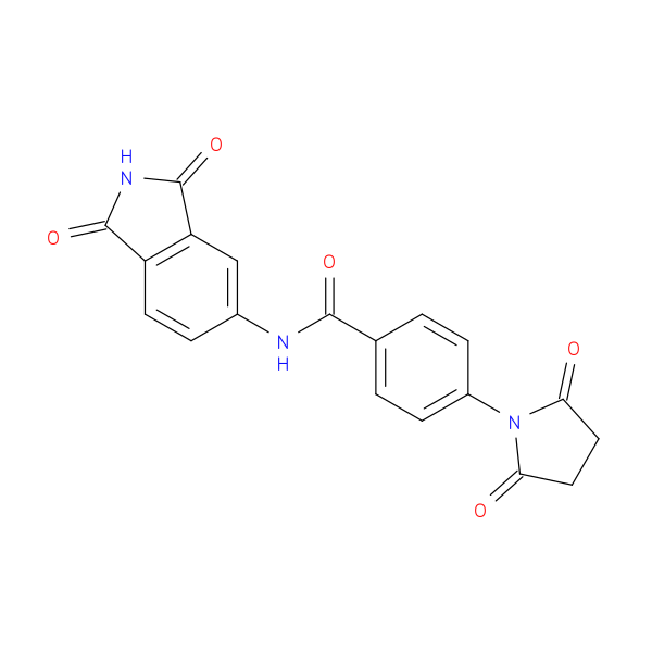 N-(1,3-dioxo-2,3-dihydro-1H-isoindol-5-yl)-4-(2,5-dioxopyrrolidin-1-yl)benzamide