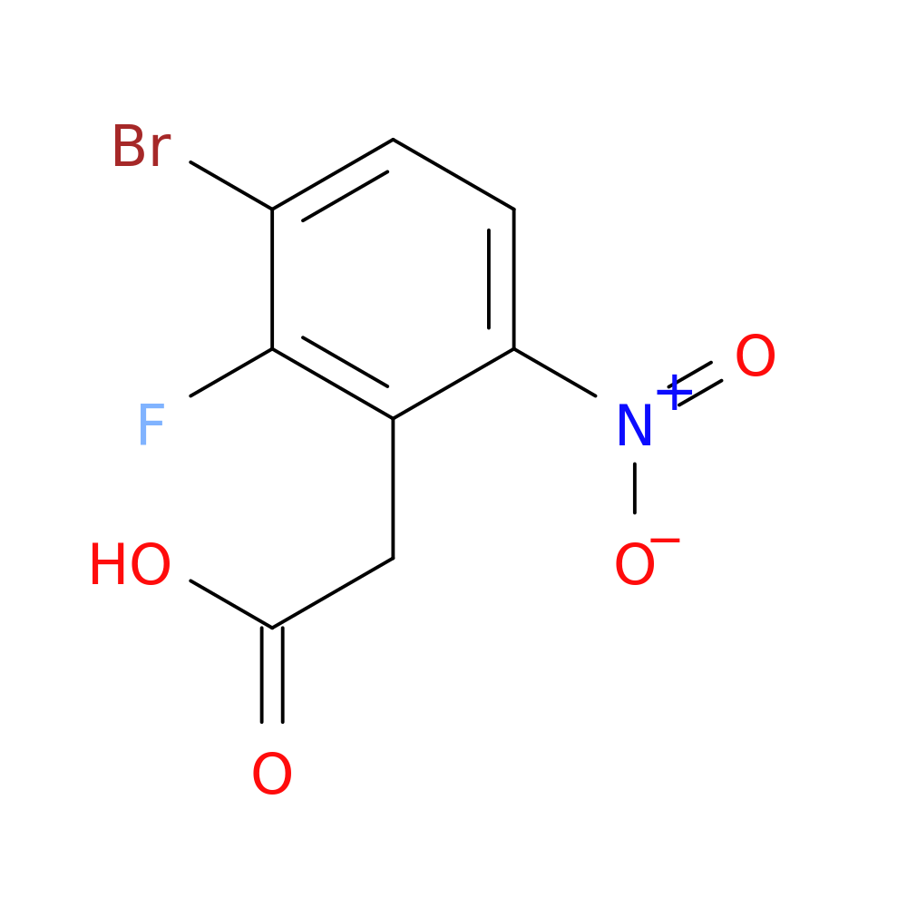 3-Bromo-2-fluoro-6-nitrophenylacetic acid