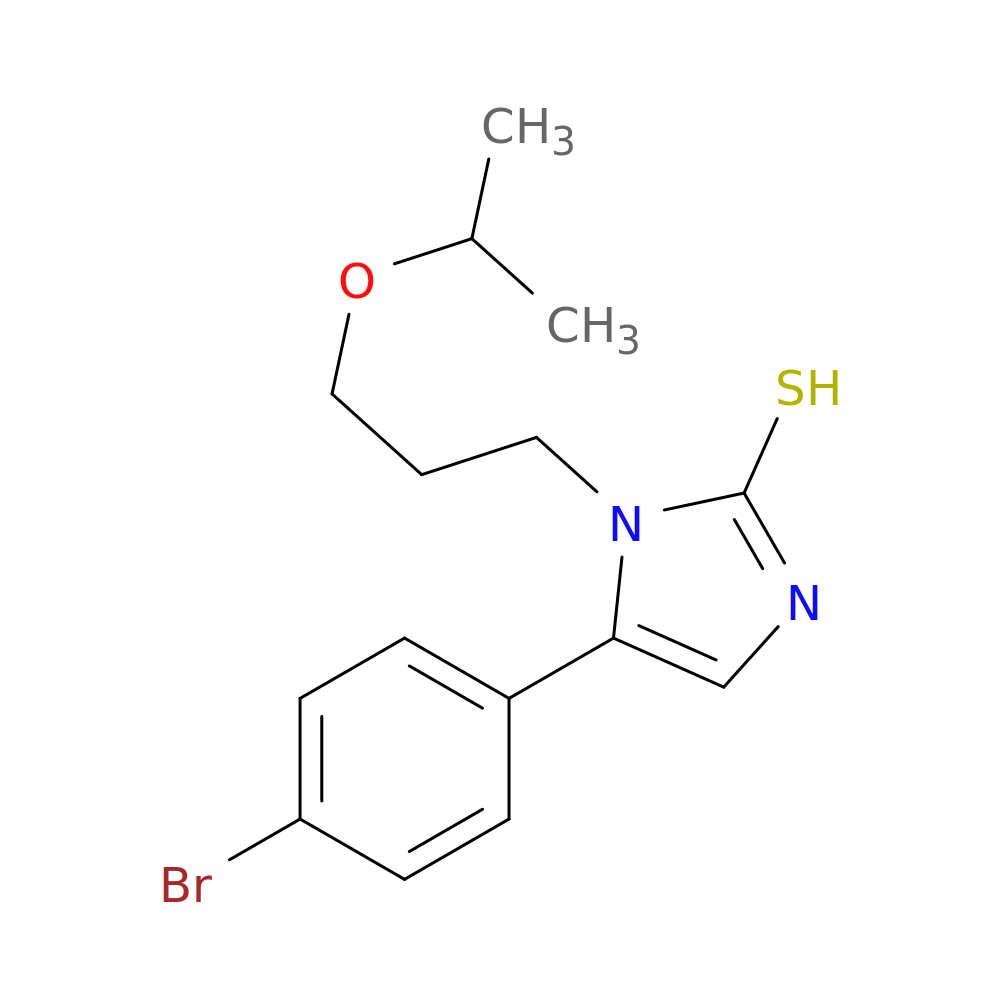 5-(4-bromophenyl)-1-[3-(propan-2-yloxy)propyl]-1H-imidazole-2-thiol