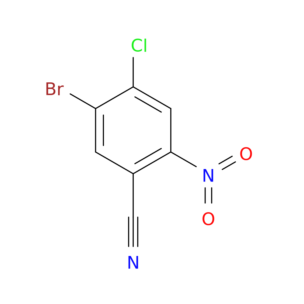 5-Bromo-4-chloro-2-nitrobenzonitrile
