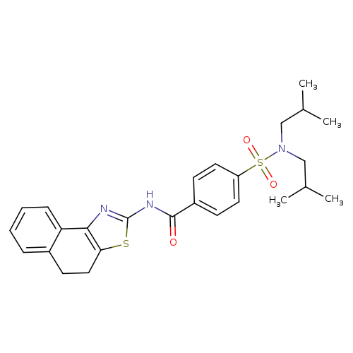 4-[bis(2-methylpropyl)sulfamoyl]-N-{4H,5H-naphtho[1,2-d][1,3]thiazol-2-yl}benzamide