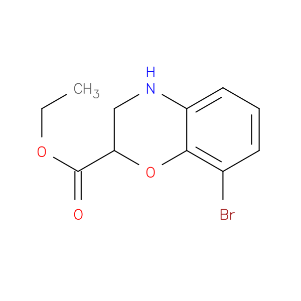 ethyl 8-bromo-3,4-dihydro-2H-1,4-benzoxazine-2-carboxylate