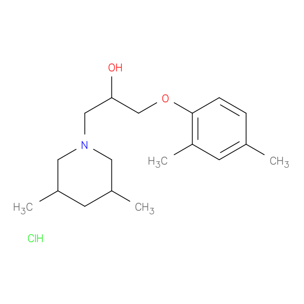 1-(2,4-DIMETHYLPHENOXY)-3-(3,5-DIMETHYLPIPERIDIN-1-YL)PROPAN-2-OL HYDROCH+