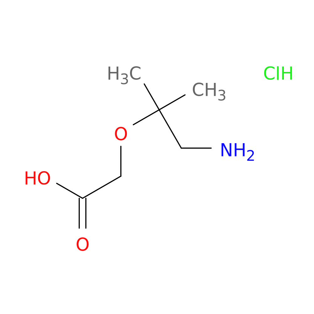 2-[(1-amino-2-methylpropan-2-yl)oxy]acetic acid hydrochloride