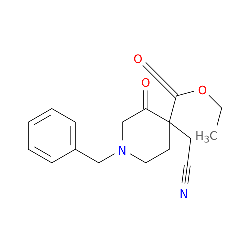Ethyl 1-benzyl-4-(cyanomethyl)-3-oxopiperidine-4-carboxylate