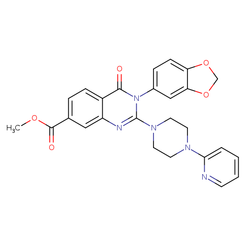 methyl 3-(2H-1,3-benzodioxol-5-yl)-4-oxo-2-[4-(pyridin-2-yl)piperazin-1-yl]-3,4-dihydroquinazoline-7-carboxylate