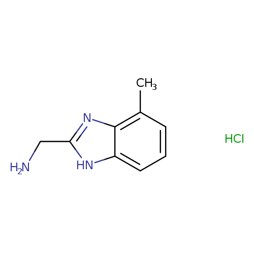 (4-methyl-1H-1,3-benzodiazol-2-yl)methanamine hydrochloride