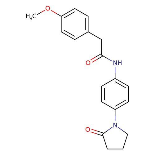 2-(4-methoxyphenyl)-N-[4-(2-oxopyrrolidin-1-yl)phenyl]acetamide