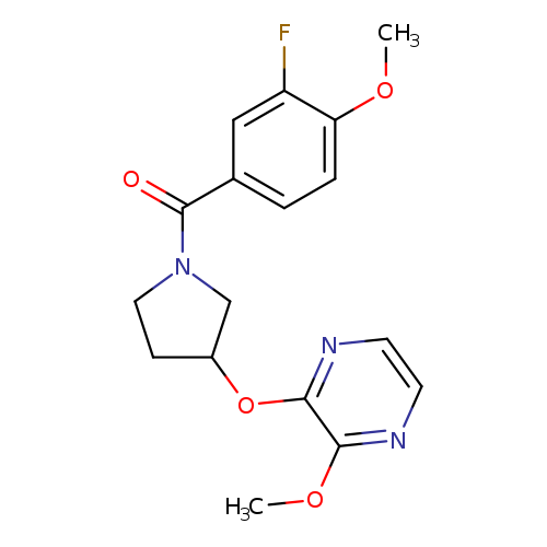2-{[1-(3-fluoro-4-methoxybenzoyl)pyrrolidin-3-yl]oxy}-3-methoxypyrazine