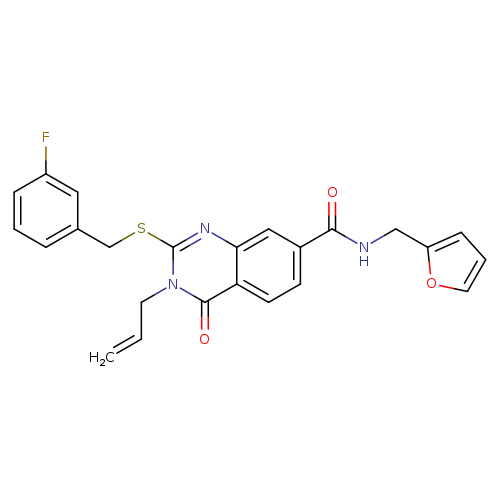 2-{[(3-fluorophenyl)methyl]sulfanyl}-N-[(furan-2-yl)methyl]-4-oxo-3-(prop-2-en-1-yl)-3,4-dihydroquinazoline-7-carboxamide