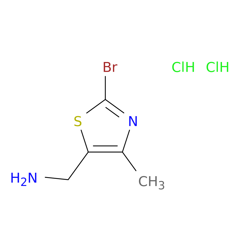 (2-bromo-4-methyl-1,3-thiazol-5-yl)methanamine dihydrochloride