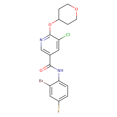 N-(2-bromo-4-fluorophenyl)-5-chloro-6-(oxan-4-yloxy)pyridine-3-carboxamide