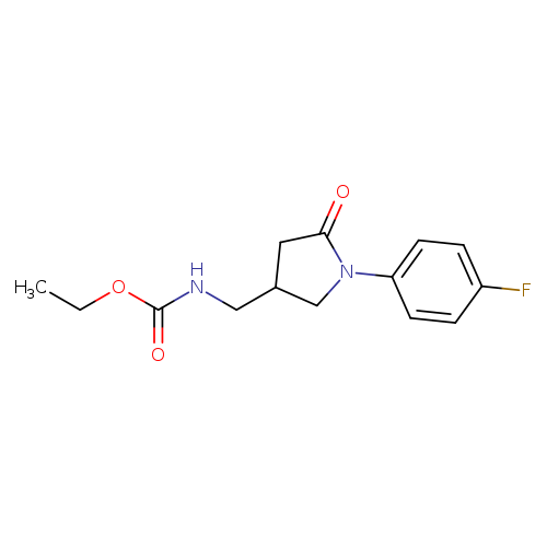 ethyl N-{[1-(4-fluorophenyl)-5-oxopyrrolidin-3-yl]methyl}carbamate