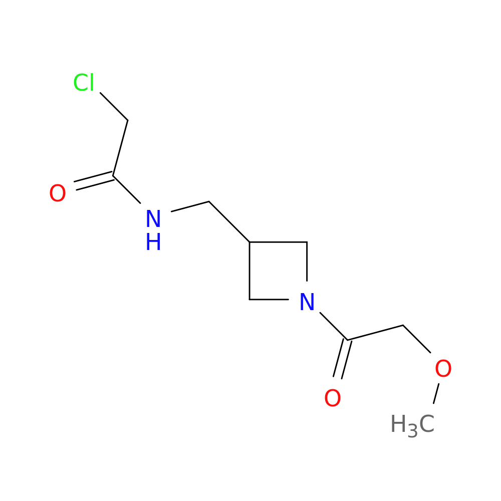 2-chloro-N-{[1-(2-methoxyacetyl)azetidin-3-yl]methyl}acetamide