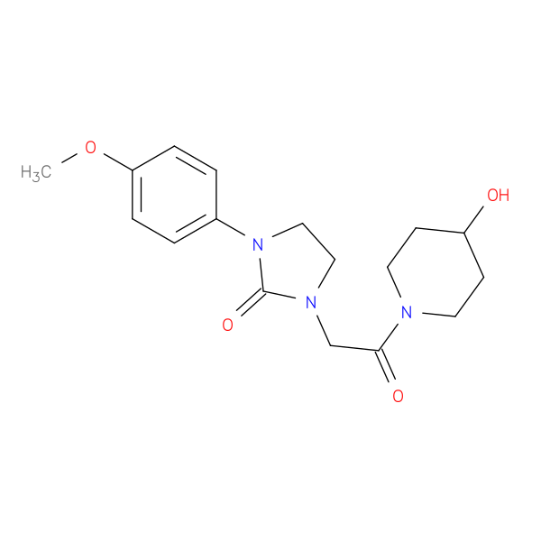 1-[2-(4-hydroxypiperidin-1-yl)-2-oxoethyl]-3-(4-methoxyphenyl)imidazolidin-2-one