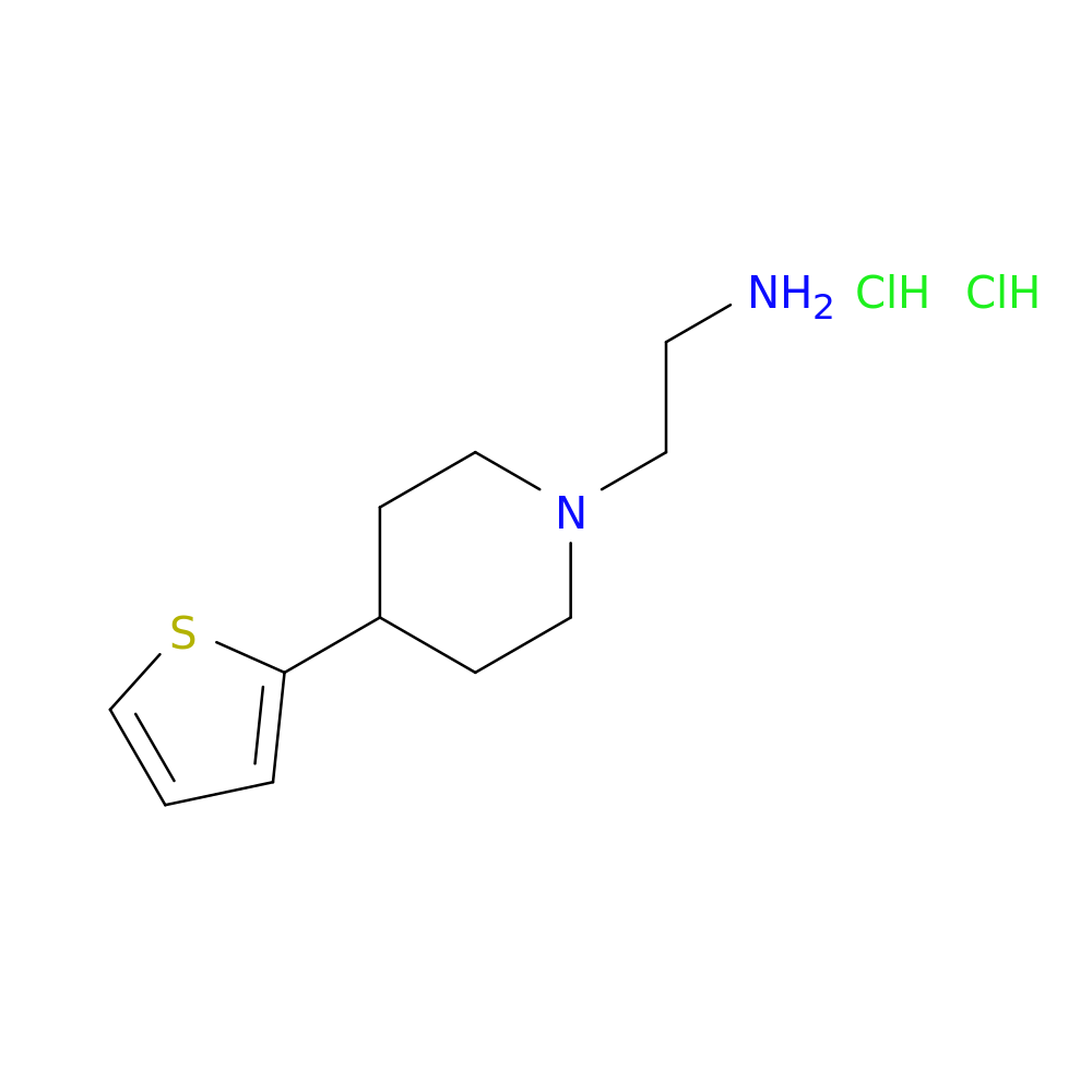 2-[4-(thiophen-2-yl)piperidin-1-yl]ethan-1-amine dihydrochloride